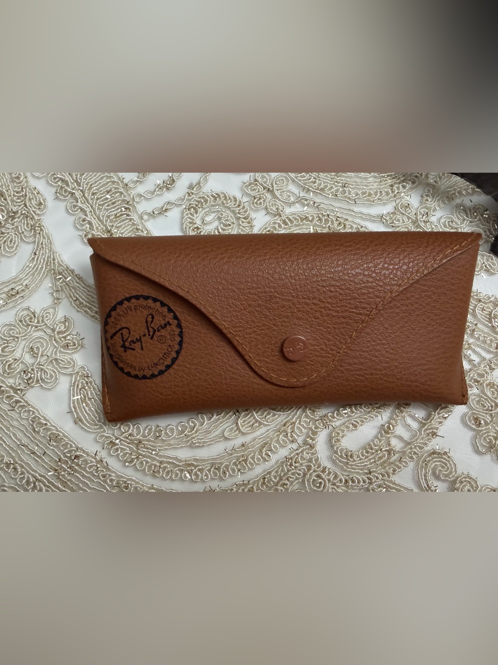 Ray-Ban Gold Frame Sunglasses with Brown Gradient Lenses - Picture 4 of 4